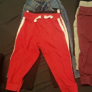 6 piece pants 4of 6 size 18-24 & 2 pairs are 12-18